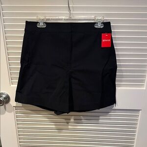 SPANX Navy Blue Skorts with Smooth Stretchy Material and High-Waisted Design
